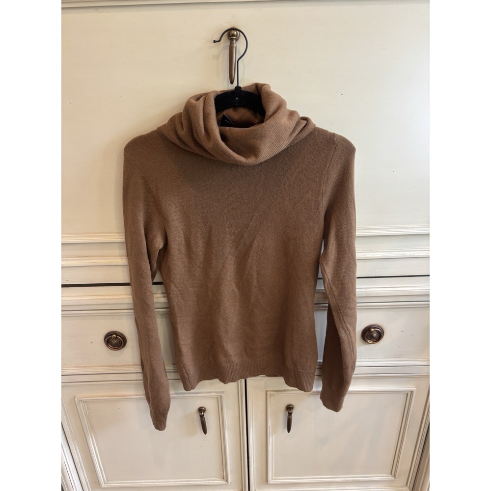 Ralph Lauren Collection Purple Label Brown Cashmere Turtleneck‎ Medium Soft